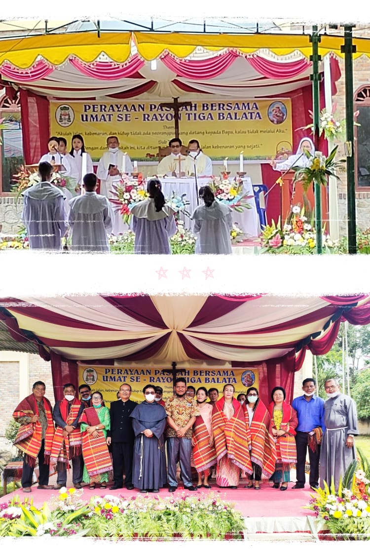 Perayaan Paskah Rayon Tiga Balata, Pastor Mardan: Yesus Dipermuliakan di Kayu Salib!