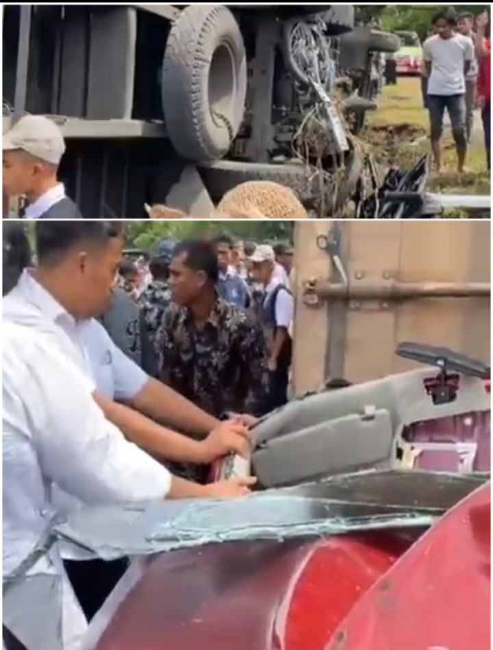 Kecelakaan Tragis di Bulupange, Dikabarkan 5 Orang Meninggal, Puluhan Kendaraan Rusak Berat