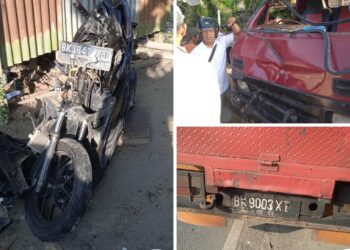 Siswa SMA Mengalami Kecelakaan saat Hendak Pergi ke Sekolah Menabrak Truk