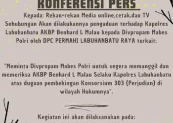 DPC Permahi Labuhanbatu Raya Akan Laporkan Kapolres Labuhanbatu Ke Divpropam Mabes Polri.