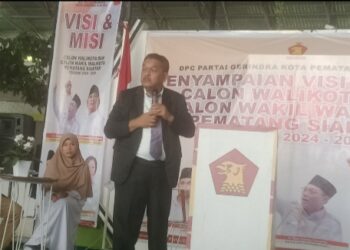 Paparkan Visi & Misi di Partai Gerindra dr.Tuahman Purba Ajak Warga untuk Bersatu Membangun Siantar